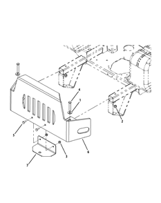 Rear Bumper Diagram and Parts List for M60-KW (53AI8CT6050-31HP-OHV)(2010) Cub Cadet Lawn Tractor